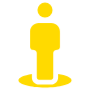 Placeholder Person Location Yellow free icon for commercial use