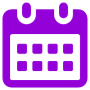 Purple Calendar free icon for commercial use