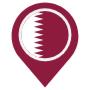 Qatar Location Flag Pin icon