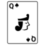 Queen Of Spades Playing Card icon