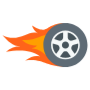 Racing Tire On Fire free icon for commercial use