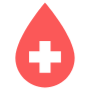 Red Blood Drop Medical Healthcare free icon for commercial use