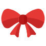 Red Ribbon Gift Bow free icon for commercial use