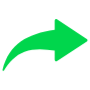 Redo Next Right Arrow Light Green free icon for commercial use