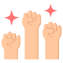 Revolution Resistance Fist Hands free icon for commercial use