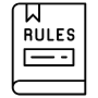 Rules Information Law Book Black Outline icon