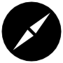 Safari Browser Black free icon for commercial use