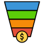 Sales Funnel Profit free icon for commercial use
