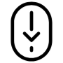 Scroll Bar Mouse Scroll Down Black Outline free icon for commercial use