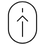 Scroll Bar Scroll To Top Black Outline free icon for commercial use