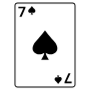 Seven Of Spades Playing Cards free icon for commercial use