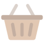 Shopping Basket Beige free icon for commercial use