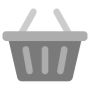 Shopping Basket Gray free icon for commercial use