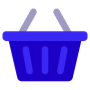 Shopping Basket Naval Blue free icon for commercial use