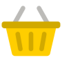 Shopping Basket Yellow free icon for commercial use