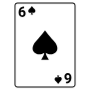 Six Of Spades Playing Card free icon for commercial use