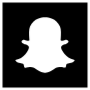 Snapchat Square Black White Logo free icon for commercial use