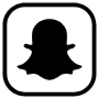 Snapchat Square Rounded Black Outline free icon for commercial use