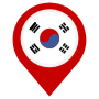 South Korea Location Flag Pin free icon for commercial use