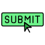 Submit Button Click Green free icon for commercial use