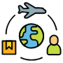 Supplier Chain Global Airplane free icon for commercial use