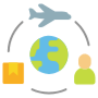 Supplier Chain Global Airplane free icon for commercial use