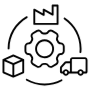 Supply Chain Management Manufacturing free icon for commercial use