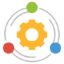 Supply Chain Management Yellow Gear free icon for commercial use