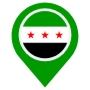 Syria Location Flag Pin icon