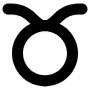 Taurus Sign Black free icon for commercial use