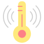 Temprature Heat Sensor Detector free icon for commercial use