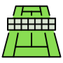 Tennis Court Green Playground icon