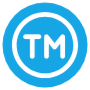 Trademark Blue Circle Round free icon for commercial use