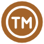Trademark Brown Circle Round free icon for commercial use