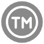 Trademark Gray Circle Round free icon for commercial use