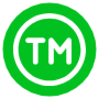Trademark Green Circle Round free icon for commercial use