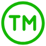 Trademark Green Outline icon