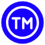 Trademark Naval Blue Circle Round free icon for commercial use