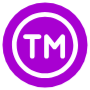 Trademark Purple Circle Round free icon for commercial use