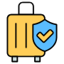Travel Tourism Insurance Luggage icon