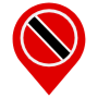 Trinidad And Tobago Location Flag Pin free icon for commercial use