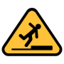 Tripping Hazard Yellow Sign icon