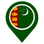 Turkmenistan Location Flag Pin free icon for commercial use