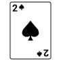 Two Of Spades Playing Card free icon for commercial use