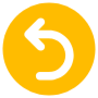 Undo Back Yellow Round Arrow Button icon