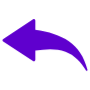 Undo Previous Left Arrow Purple free icon for commercial use