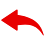 Undo Previous Left Arrow Red free icon for commercial use