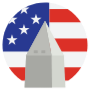 Usa Flag Washington Monument free icon for commercial use