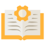 User Guide Manual Opened Yellow Book icon