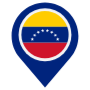 Venezuela Location Flag Pin icon